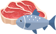 Zinc: Apoya al sistema inmune y a su crecimiento (Ej. Carne roja y pescado).